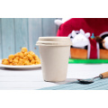 Eco Disposable Bagasse Coffee Cup 12 oz With Lid For Taking Away